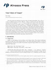 Research paper thumbnail of Tone Values of Tangut