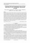 Research paper thumbnail of Prediction Model And Experimental Study Of Wind Speed Effect On The Tall Buildings Using Machine Learning