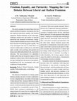 Research paper thumbnail of Freedom, Equality and Patriarchy: Mapping the Core Debates Between Liberal and Radical Feminism
