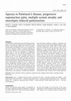 Research paper thumbnail of Apraxia in Parkinson's disease, progressive supranuclear palsy, multiple system atrophy and neuroleptic-induced parkinsonism
