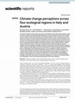 Research paper thumbnail of ALRHMOUN ET AL. Climate change perceptions across four ecological regions in Italy and Austria (2025)