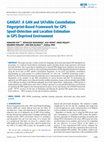 Research paper thumbnail of GANSAT: A GAN and SATellite Constellation Fingerprint-Based Framework for GPS Spoof-Detection and Location Estimation in GPS Deprived Environment