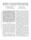 Research paper thumbnail of BlendMAS: A BLockchain-ENabled Decentralized Microservices Architecture for Smart Public Safety