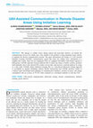 Research paper thumbnail of UAV-Assisted Communication in Remote Disaster Areas Using Imitation Learning