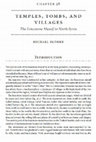 Research paper thumbnail of Temples, Tombs, and Villages. The Limestone Massif in North Syria