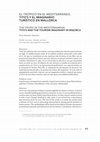 Research paper thumbnail of El trópico en el Mediterráneo. Tito’s y el imaginario turístico en Mallorca