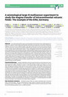 Research paper thumbnail of A seismological large-N multisensor experiment to study the magma transfer of intracontinental volcanic fields: The example of the Eifel, Germany