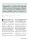 Research paper thumbnail of The British Institute at Ankara’s Digital Repository: Digital Humanities Projects