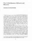 Research paper thumbnail of Two Noble Kinsmen: Libraries and Museums