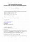 Research paper thumbnail of Culture in psychology and neuroscience: Concepts, relevance, and empirical evidence in rhythm perception