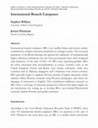 Research paper thumbnail of International Branch Campuses