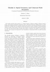 Research paper thumbnail of Module 4: Spiral Geometry and Coherent Field Dynamics Conceptual Foundations for Directed and Persistent Structure