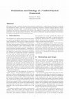 Research paper thumbnail of Foundations and Ontology of a Unified Physical Framework