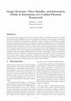 Research paper thumbnail of Gauge Structure, Fiber Bundles, and Interaction Fields as Extensions of a Unified Physical Framework