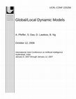 Research paper thumbnail of Global/Local Dynamic Models Global/Local Dynamic Models