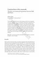 PDF) The Oxford Handbook of Cognitive Linguistics Oxford