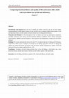 Research paper thumbnail of Comparing functional fitness and quality of life and in men older adults with and without fear of fall and fall history