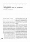 Research paper thumbnail of “Ne yapmalı”nın ilk adımları