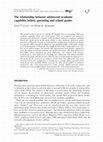 Research paper thumbnail of The relationship between adolescent academic capability beliefs, parenting and school grades
