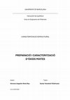 Research paper thumbnail of PREPARACIÓ I CARACTERITZACIÓ D’ÒXIDS MIXTES