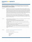 Research paper thumbnail of The Social Significance of Religion in the Enlarged Europe