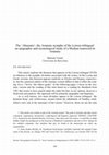 Research paper thumbnail of The ‘Ahuranis’, the Aramaic nymphs of the Letoon trilingual: an epigraphic and etymological study of a Median loanword in Aramaic