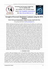 Research paper thumbnail of Strength of Processed Aluminium Laminates using the SPSS Method