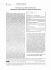 Research paper thumbnail of The Transformation of the Role of Material in Contemporary Sculpture Based on Connectivism Learning Theory