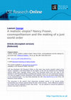 Research paper thumbnail of A Realistic Utopia? Nancy Fraser, Cosmopolitanism and the Making of a Just World Order