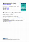 Research paper thumbnail of The past, present, and future of intervention