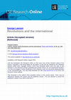 Research paper thumbnail of Revolutions and the international