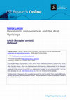 Research paper thumbnail of Revolution, Nonviolence, and the Arab Uprisings*