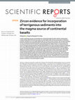 PDF) Metamorphic chemical geodynamics in continental subduction zones