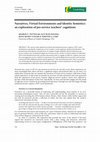 Research paper thumbnail of Narratives, Virtual Environments and Identity Semiotics: an exploration of pre-service teachers' cognitions