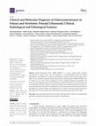 Research paper thumbnail of Clinical and Molecular Diagnosis of Osteocraniostenosis in Fetuses and Newborns: Prenatal Ultrasound, Clinical, Radiological and Pathological Features