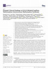 Research paper thumbnail of Prenatal Clinical Findings in RASA1-Related Capillary Malformation-Arteriovenous Malformation Syndrome