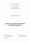 Research paper thumbnail of PRÀCTICA VI: MESURA DE PROPIETATS ÒPTIQUES DE MATERIALS
