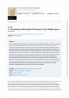 Research paper thumbnail of Aristotelian Philosophical Programs in the Middle Ages