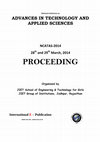 PDF) ADVANCES IN TECHNOLOGY AND APPLIED SCIENCES