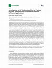 Research paper thumbnail of Investigation of the Moderating Effect of Culture on Users’ Susceptibility to Persuasive Features in Fitness Applications