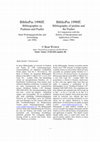 Research paper thumbnail of BiblioPss1990ff.: Bibliography of Psalms and the Psalter since 1990