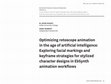 Research paper thumbnail of Optimizing rotoscope animation in the age of artificial intelligence: Exploring facial markings and keyframe strategies for stylized character designs in EbSynth animation workflows