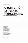 Research paper thumbnail of Ein neuer Papyrus aus dem Sarapion-Archiv mit Liste von Immobilien