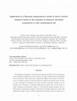 Research paper thumbnail of Application of a Bayesian nonparametric model to derive toxicity estimates based on the response of Antarctic microbial communities to fuel-contaminated soil