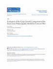 Research paper thumbnail of Evaluation of the Crop Growth Component of the Root Zone Water Quality Model for Corn in Ohio