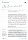 Research paper thumbnail of Toward Responsible Integration: A Review of Applications, Capabilities, and Perceptions of Generative AI in Higher Education