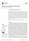 Research paper thumbnail of Plagiarism among Higher Education Students