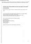 Research paper thumbnail of The effect of type of afferent feedback timed with motor imagery on the induction of cortical plasticity