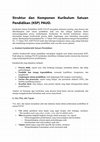 Research paper thumbnail of Struktur dan Komponen Kurikulum Satuan 
Pendidikan (KSP) PAUD