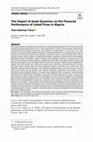 Research paper thumbnail of The Impact of Asset Dynamics on the Financial Performance of Listed Firms in Nigeria